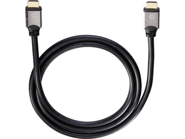 Oehlbach HDMI Aansluitkabel [1x HDMI-stekker <=> 1x HDMI-stekker] 1.20 m Zwart