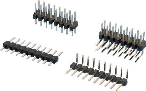 W & P Products Male header (standaard) Aantal rijen: 1 Aantal polen per rij: 10 314-100-010-00 1 stuk(s)
