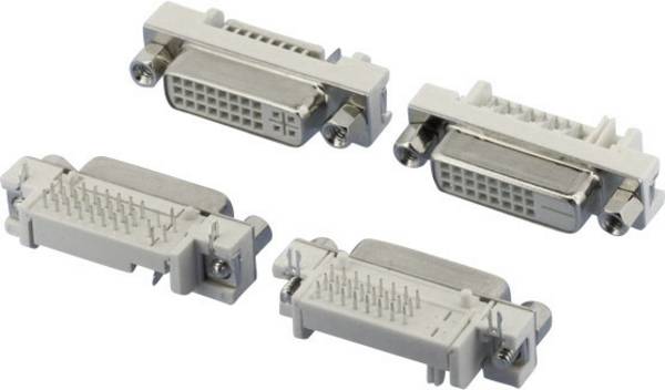 W & P Products 507-29-2-2-20 DVI-connector Bus, inbouw horizontaal Aantal polen: 29 Zilver 1 stuk(s)