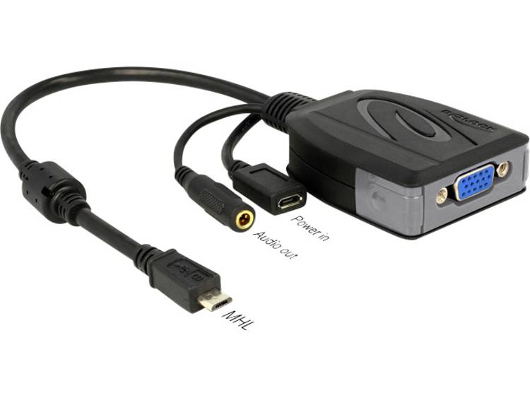 DeLOCK MHL Adapter Delock MHL -> D-Sub15 +USB micro B +3,5mm St-Bu (65646)