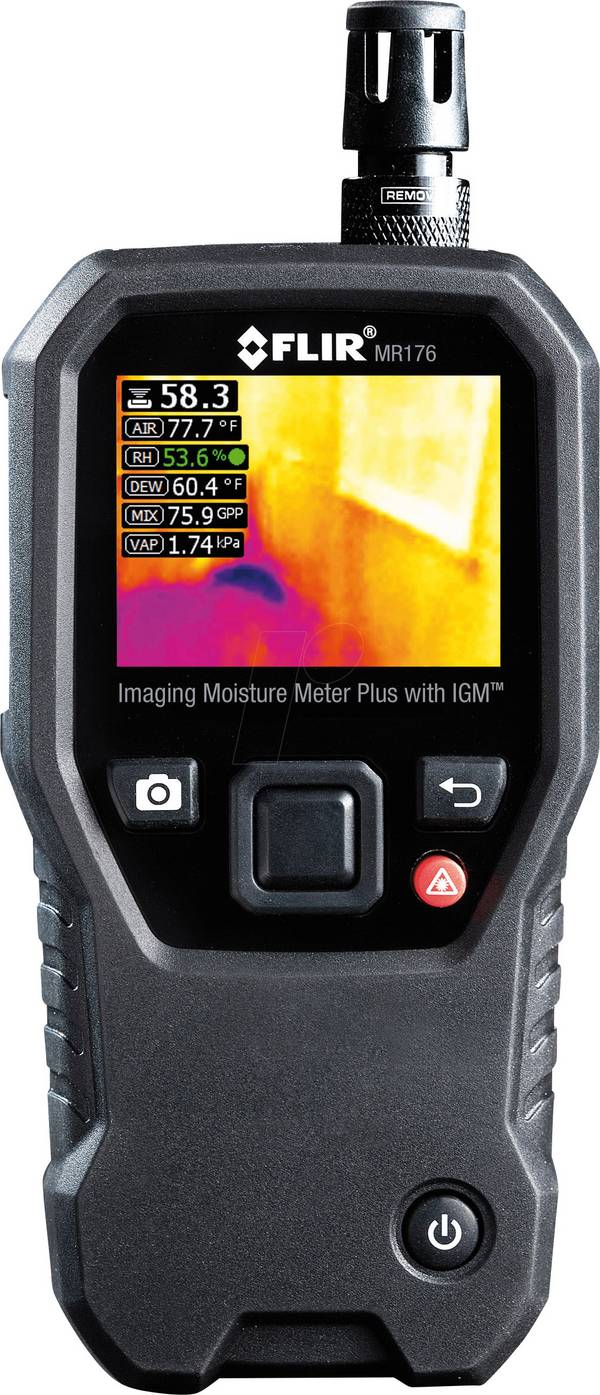 FLIR MR176 Materiaalvochtmeter Meetbereik bouwvochtigheid 0 tot 100 %Vol. Geïntegreerde warmtebeeldcamera
