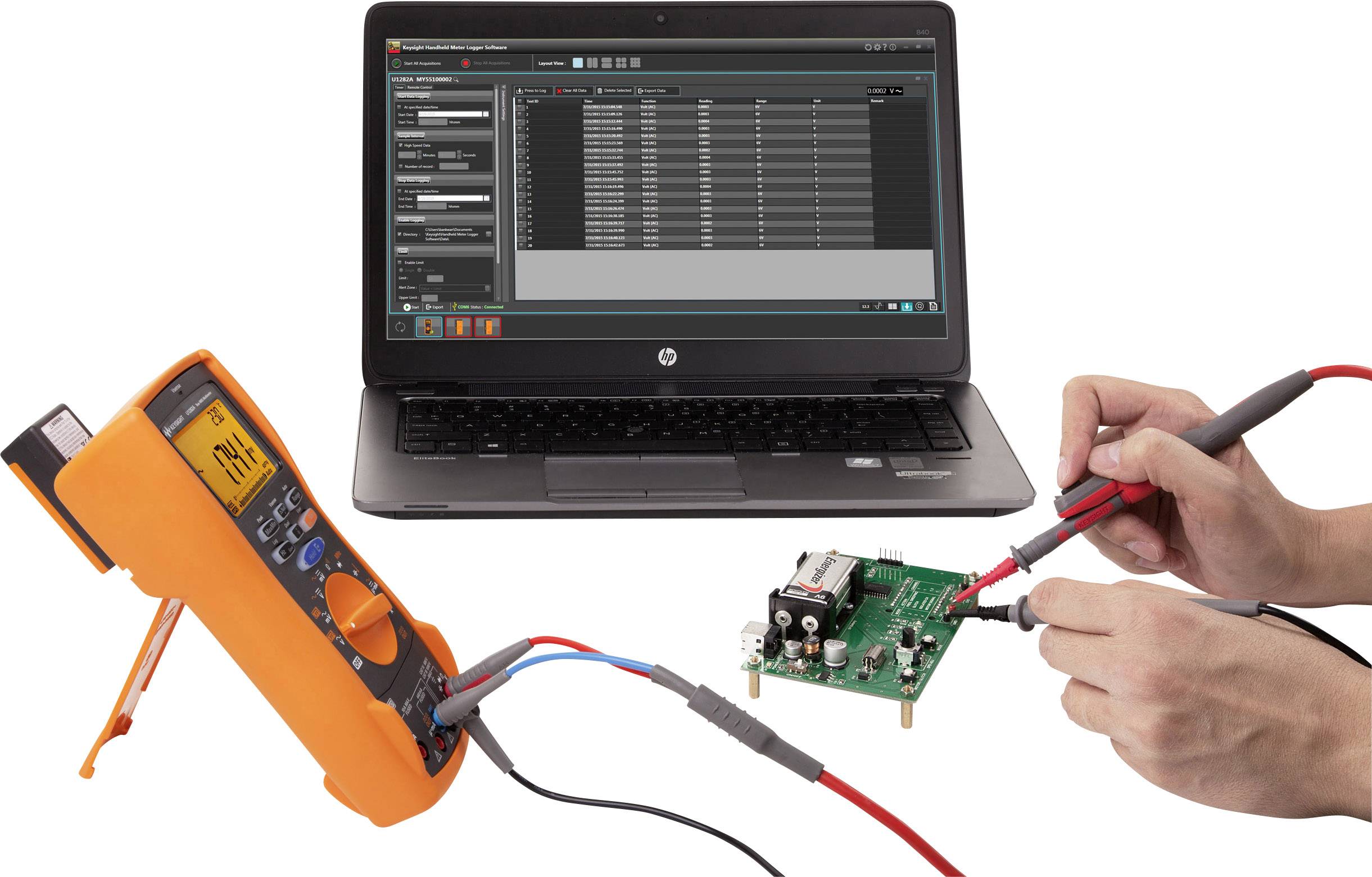 Keysight Technologies U1282A Multimeter Digitaal Weergave (counts