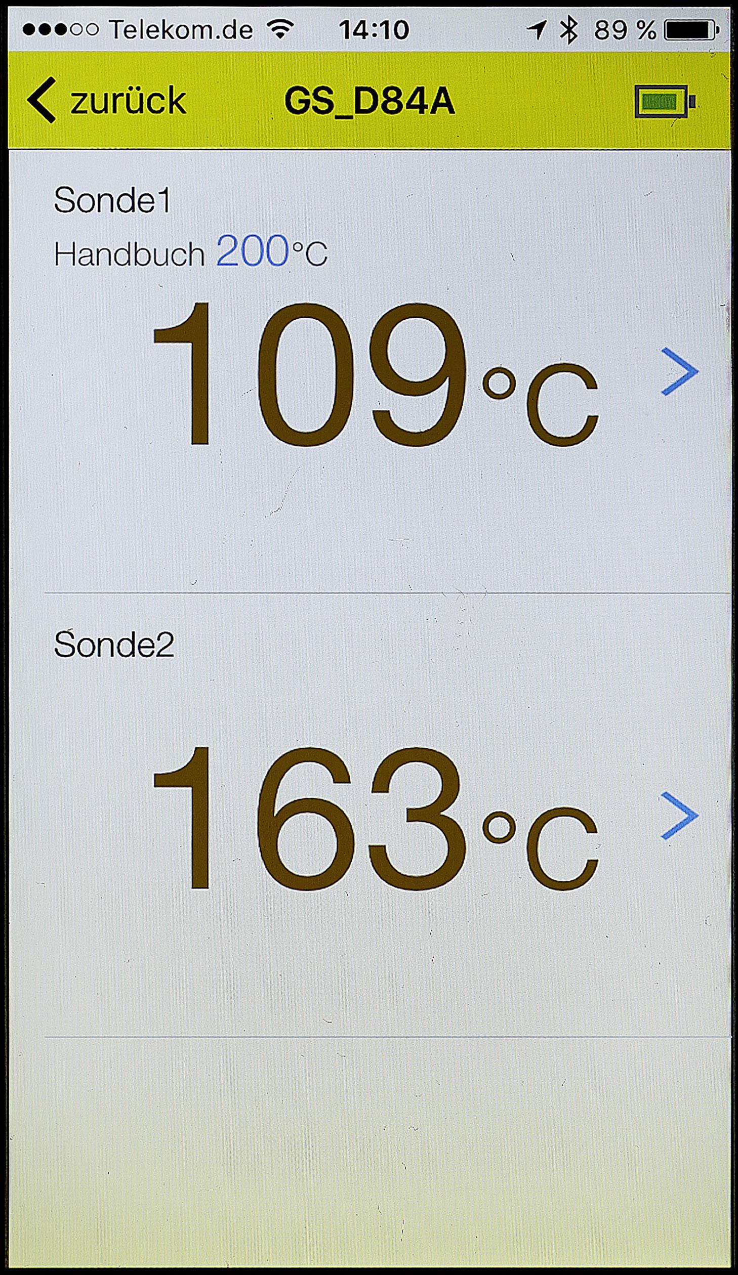 Barbecuethermometer Gratis app, Kabelsensor, Alarm, Automatische uitschakeling Renkforce-9