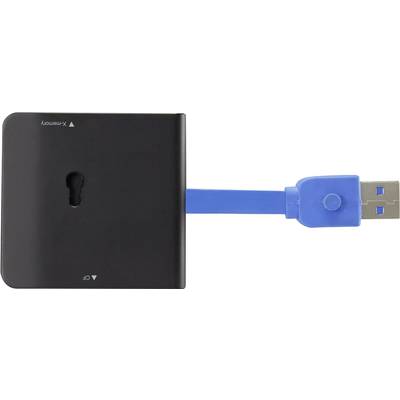 Renkforce G-C3329 Externe geheugenkaartlezer USB 3.2 Gen 1 (USB 3.0) Zwart