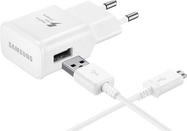 Samsung EP-TA200EWE USB-oplader 15 W 1x USB-A, 1x Micro-USB Wit Snellader