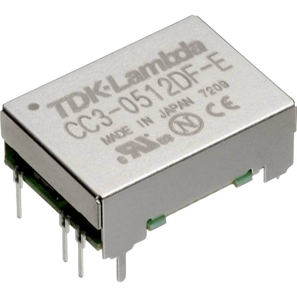 TDK-Lambda CC3-2412SF-E DC/DC-converter, print 24 V/DC 12 V/DC, 15 V/DC 0.25 A 3 W Aantal uitgangen: 1 x Inhoud 1 stuk(s)