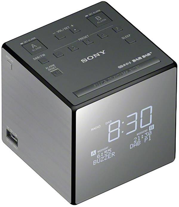 Sony ICF-C1PJ Wekkerradio FM USB Accu laadfunctie |