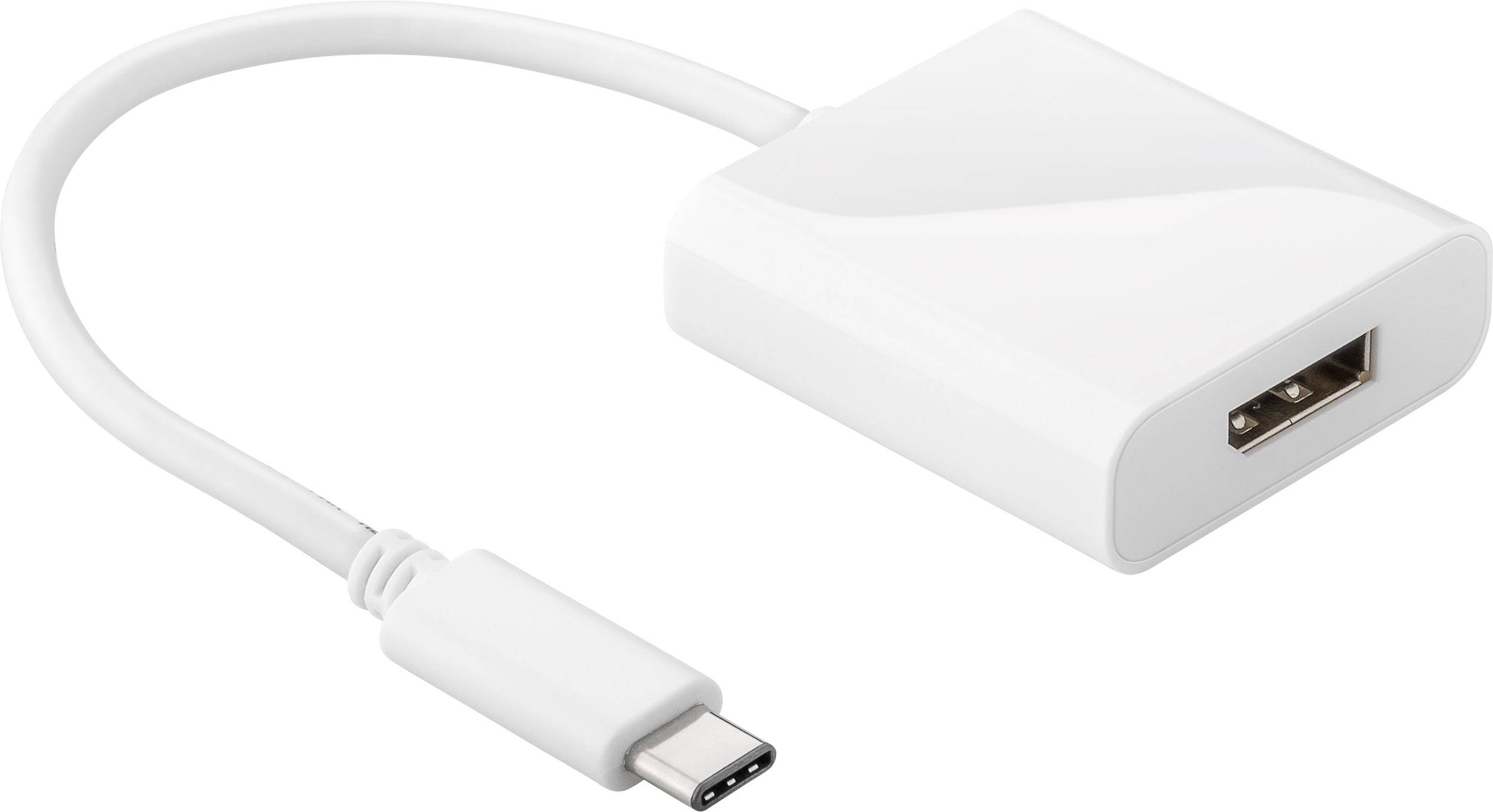 USB-C naar DisplayPort adapter met DP Alt Mode (4K 60 Hz) / wit - 0,15 meter-0