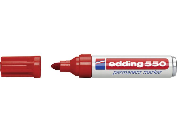 Viltstift Edding 550 rond rood 3-4mm