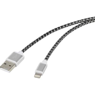 Renkforce Apple Lightning "Bling Bling"-aansluitkabel voor Apple iPhone, iPod, iPad, 1 m