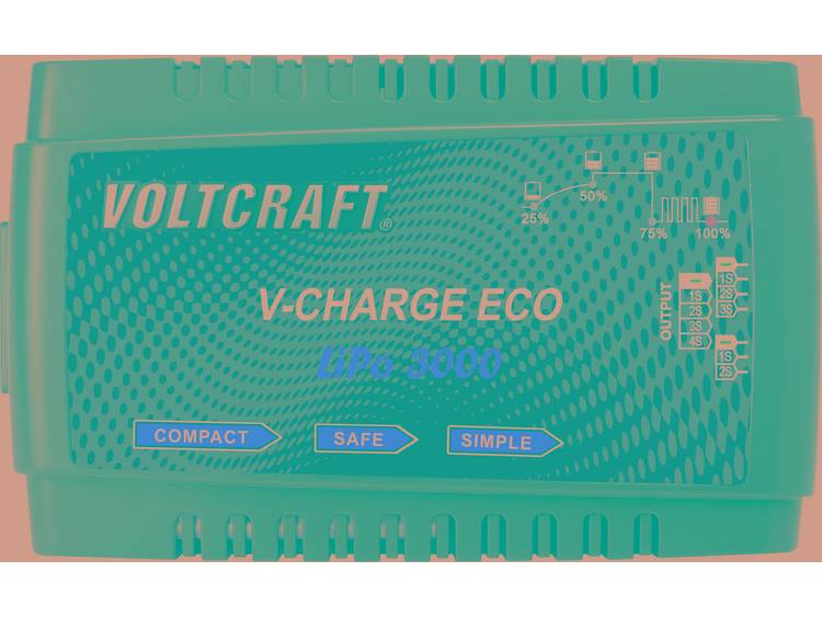 VOLTCRAFT V-Charge Eco LiPo 3000 Modelbouw oplader 230 V 3 A Li-poly
