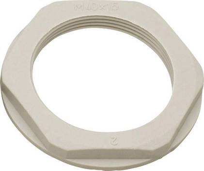 HELU 90718 KMK-PA-MB PG Contramoer Met band  PG42   Polyamide Grijs-wit (RAL 7035) 1 stuk(s)