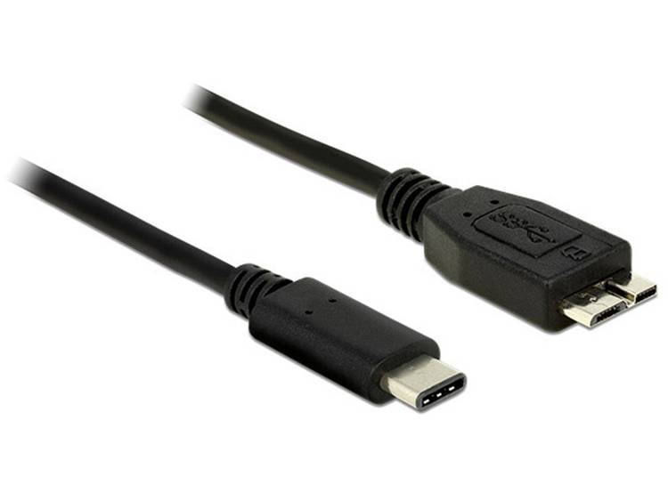DeLOCK USB3.1 Kabel Delock C-> micro B St-Bu 1.00m zwart (83677)