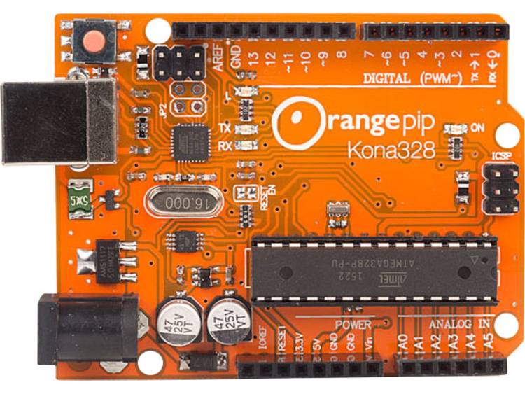 Orangepip Kona328 board (Arduino Uno compatible)