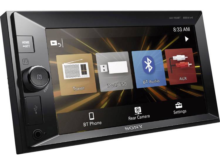 Sony Dubbel Din autoradio 4 x 55 W USB, Jackplug, Bluetooth, NFC-print