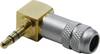 BKL Electronic 1103084 Jackplug 3,5 mm Stekker, haaks Aantal polen: 3 Stereo Goud 1 stuk(s)