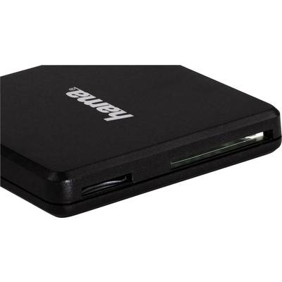 Hama 124022 Externe geheugenkaartlezer  USB 3.2 Gen 1 (USB 3.0) Zwart