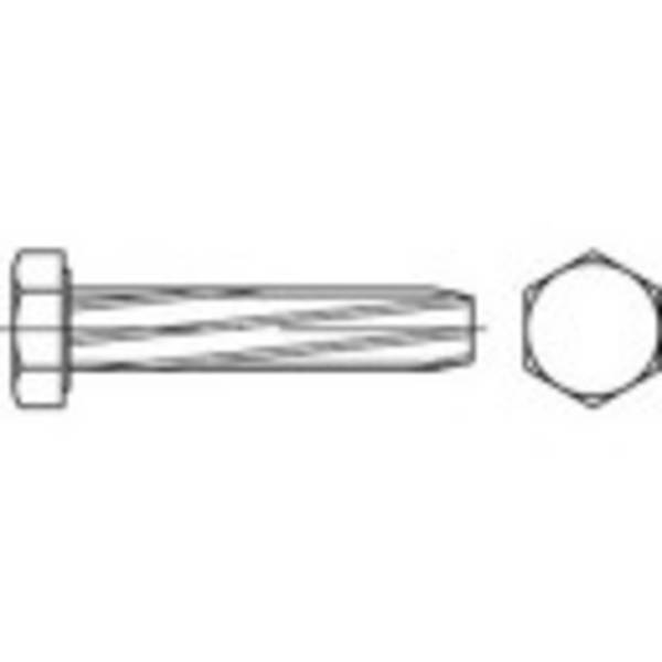 TOOLCRAFT  141672 Tapschroeven M4 25 mm Buitenzeskant DIN 7513   Staal Galvanisch verzinkt 1000 stuk(s)