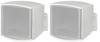 Monacor EUL-26/WS PA-wandluidspreker, Wandluidspreker 10 W Lux-wit 1 paar