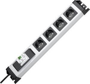 Conrad Kopp 228120012 Stekkerdoos 4-voudig Grijs, Zwart Randaarde stekker 1 stuk(s) aanbieding