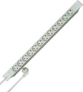 Conrad Kopp 931204016 Stekkerdoos 19 inch 12-voudig Wit Randaarde stekker 1 stuk(s) aanbieding