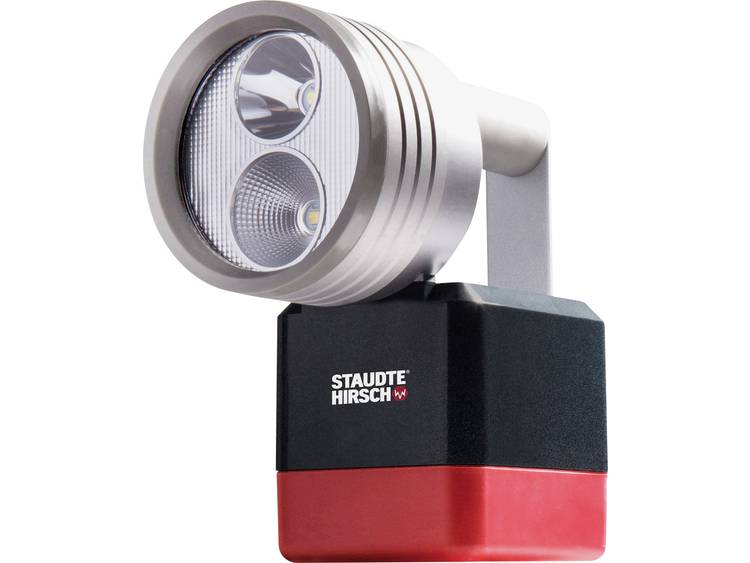 Staudte-Hirsch LED Zaklamp Werkt op een accu 1040 lm 1.25 kg Zwart, Rood, Zilver