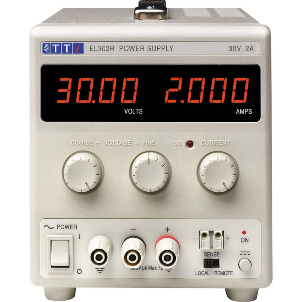 Aim TTi EL302R Labvoeding, regelbaar 0 - 30 V/DC 0 - 2 A 60 W Aantal uitgangen 1 x