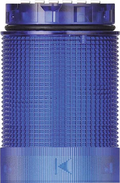 Blauwe ronde werkstukhouder met geribbeld patroon en afgeronde randen, primair bedoeld voor industriële toepassingen.