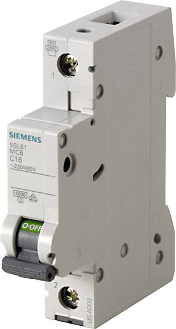 Siemens 5SL61067 5SL6106-7 Zekeringautomaat    1-polig 6 A  230 V, 400 V