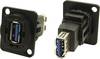 Cliff CP30205NMB CP30205NMB XLR-adapter USB A-bus 3.0 naar USB-B bus 3.0 Adapter, inbouw 1 stuk(s)
