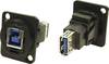 Cliff CP30206NMB CP30206NMB XLR-adapter USB B-bus 3.0 naar USB-B bus 3.0 Adapter, inbouw 1 stuk(s)