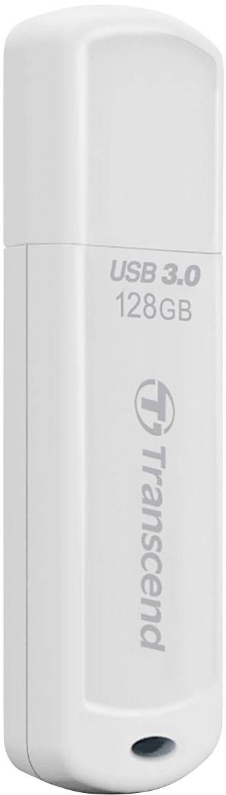 USB-stick met 128 GB opslagcapaciteit, USB 3.0, Wit.