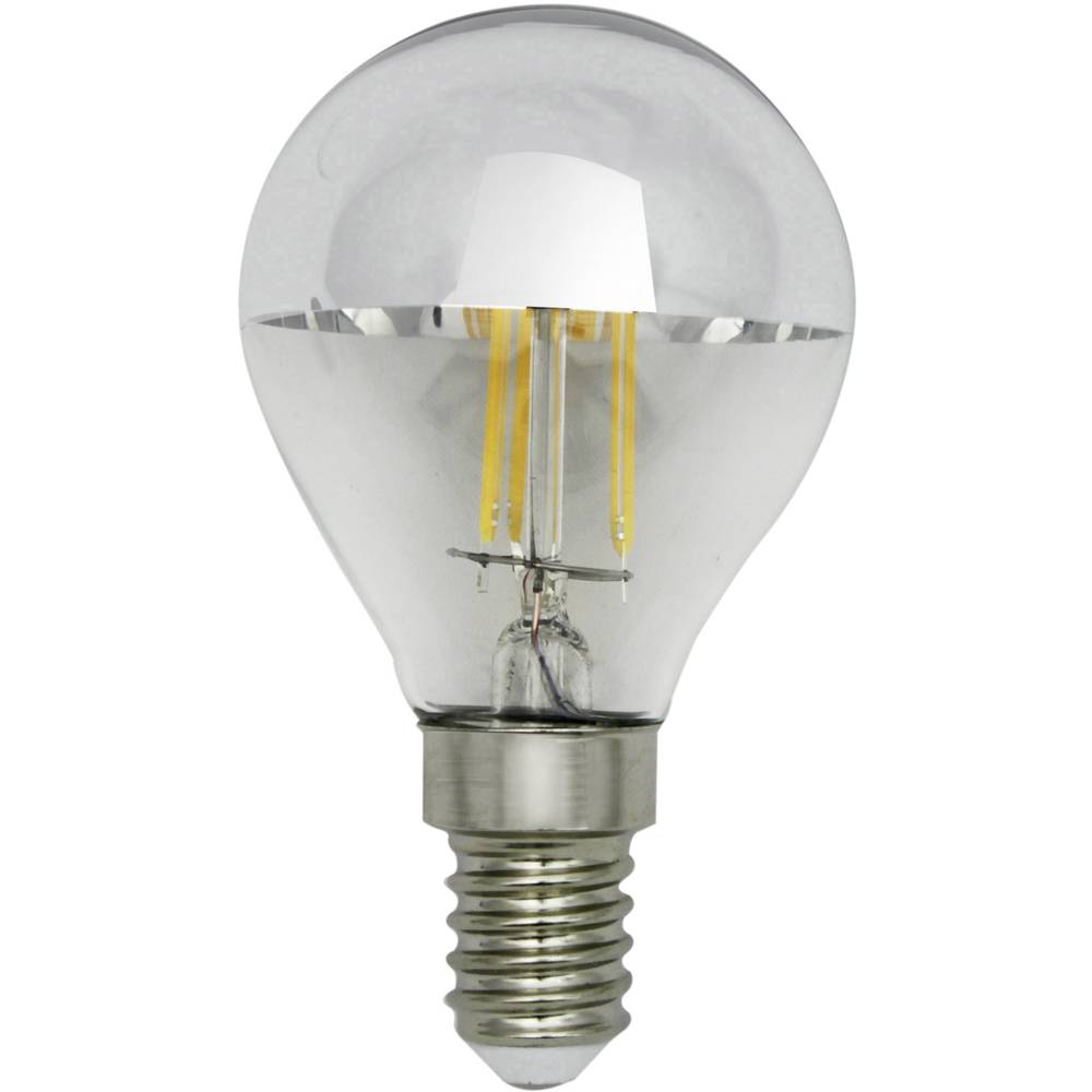 LightMe LM85143 LED-lamp Energielabel F (A - G) E14 Kogel 4.5 W = 35 W Warmwit (Ø x l) 45 mm x 80 mm Filament / Retro-LED 1 stuk(s)