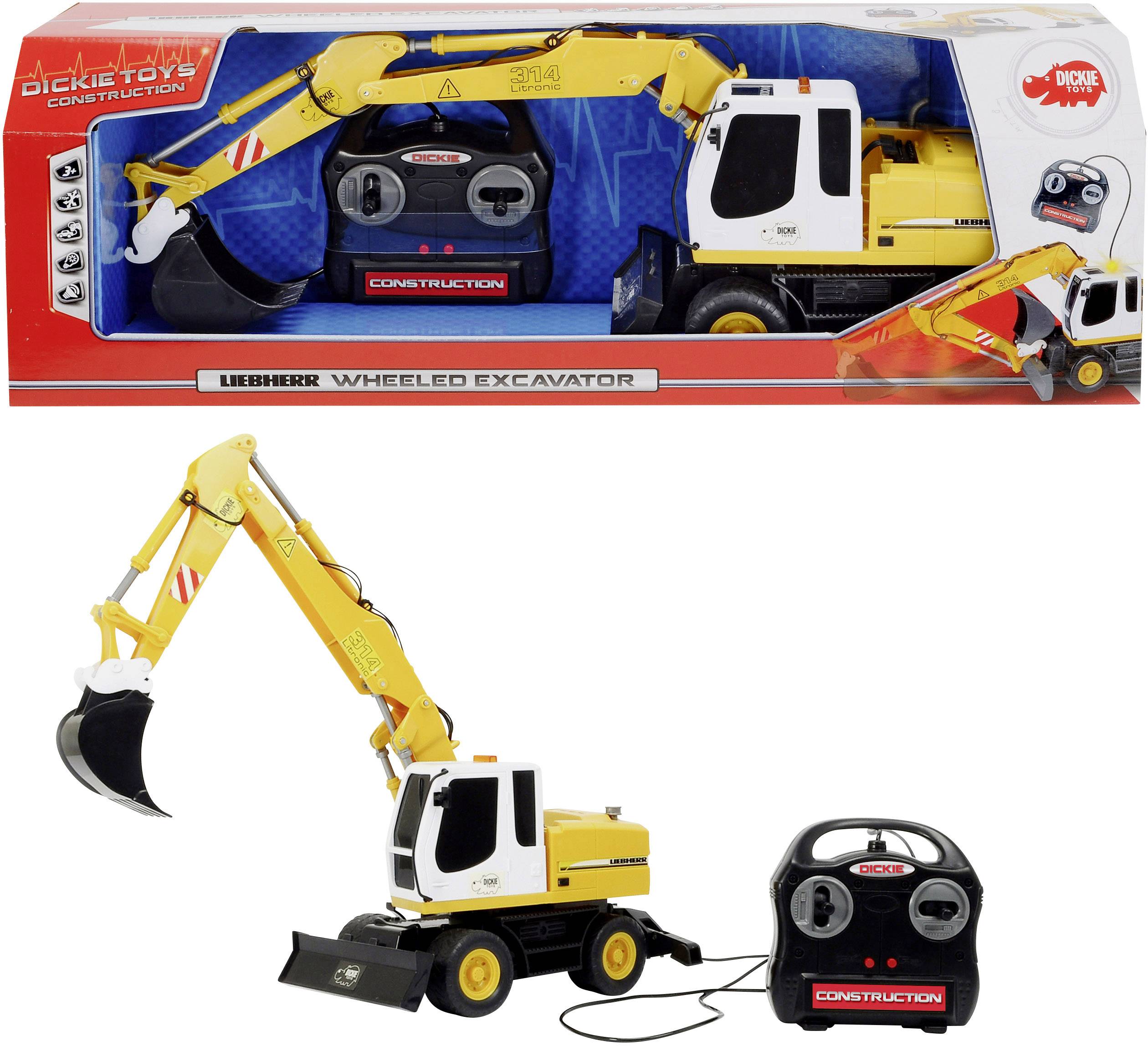 dickie toys liebherr excavator