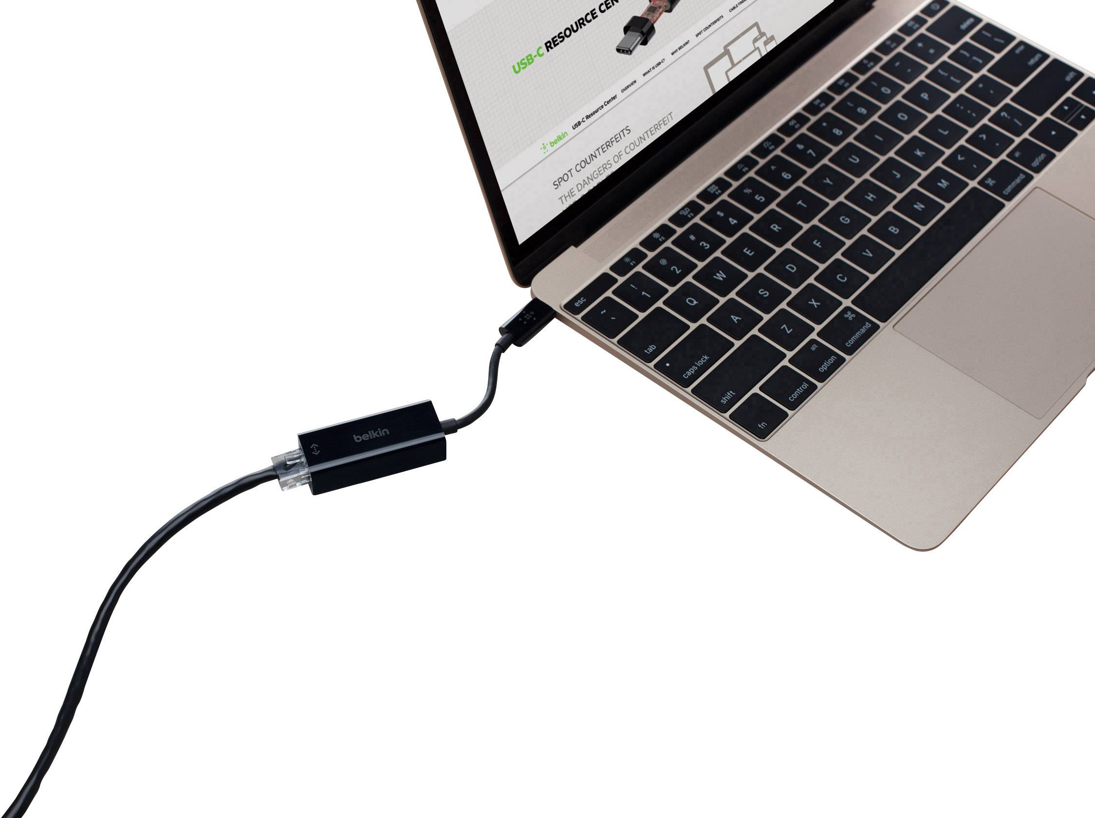 Belkin F2CU038btBLK USB / HDMI Adapter [1x USB-C stekker - 1x HDMI-bus] Zwart 15.00 cm-1