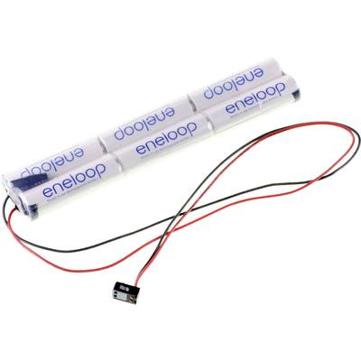 Panasonic eneloop Inline L2x3 MPX Accupack Aantal cellen: 6 Batterijgrootte: AA (penlite) Kabel, Stekker NiMH 7.2 V 1900