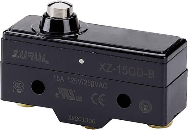 Tru Components Microschakelaar Xz 15gd B 250 V Ac 15 A 1x Aan Aan