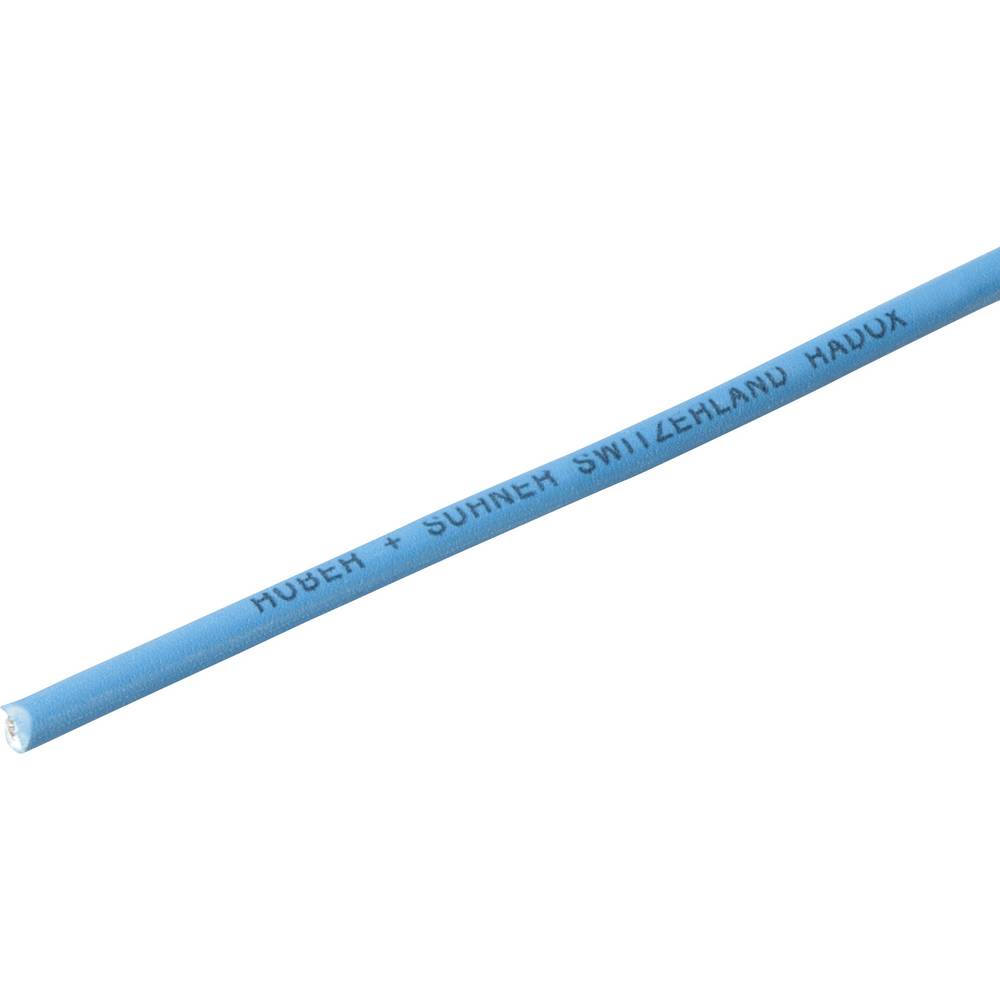Huber & Suhner 12420743 Draad Radox® 155 1 x 0.25 mm² Blauw per meter