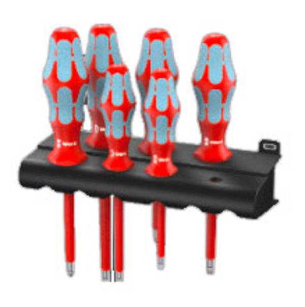 Wera 3165 i/6 Schroevendraaierset VDE 6-delig Plat, Kruiskop Pozidriv