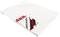 Een wit doek met de tekst 'MANN MASCHINEN' en een gestileerd zwart en rood logo aan de rand.