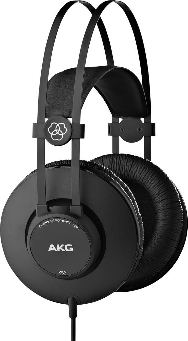 AKG Harman K52 Over Ear koptelefoon  Kabel  Zwart   Studio