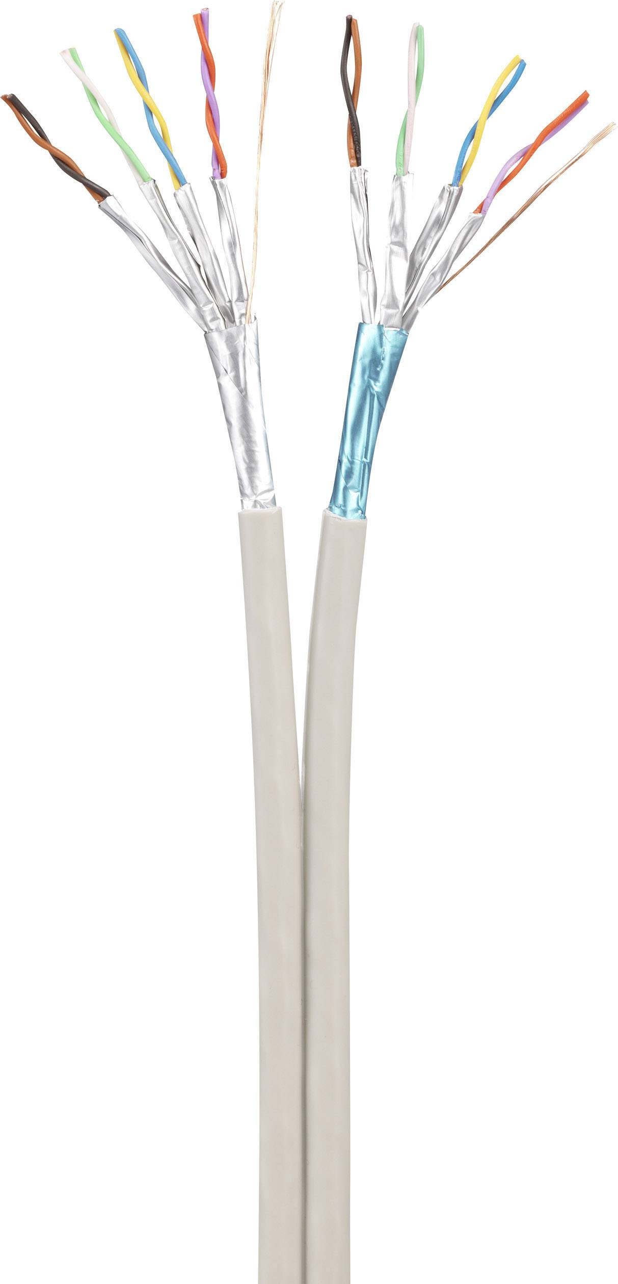 Renkforce RF-4738574 RJ45 Netwerkkabel, patchkabel CAT 6A S/FTP 5.00 m Grijs Duplex, Vlambestendig, Snagless 1 stuk(s)-3