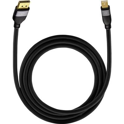 Oehlbach Mini-displayport / DisplayPort Adapterkabel Mini DisplayPort stekker, DisplayPort stekker 2.00 m Zwart 9251 Ver