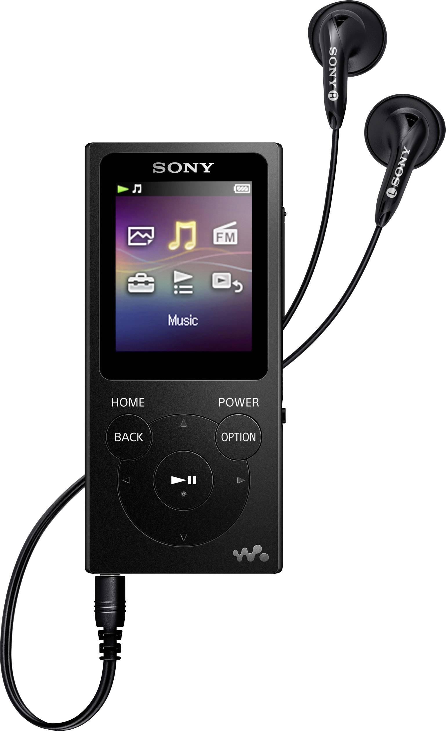 Durf ze Mens Sony Walkman® NW-E394B MP3-speler 8 GB Zwart kopen ? Conrad Electronic