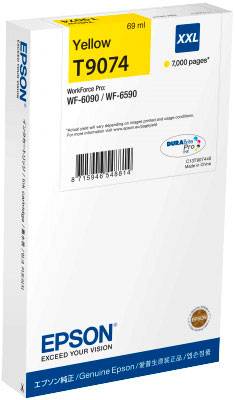 Cartridge Epson T9074 geel XXL T9074
