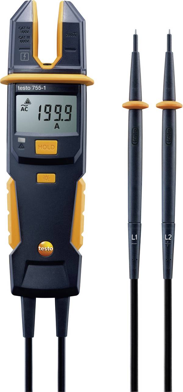 testo 755-1 Multimeter, Stroomtang  Digitaal  CAT IV 600 V, CAT III 1000 V Weergave (counts): 4000