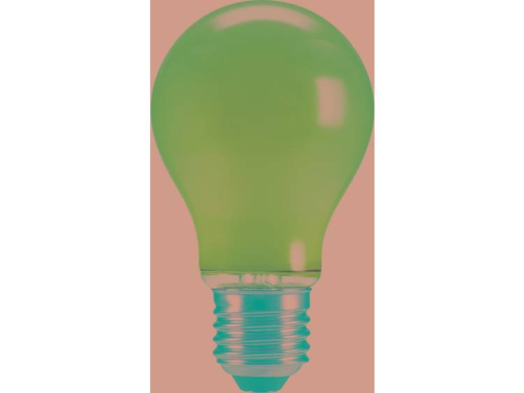 sygonix LED-lamp E27 Groen 4 W Peer 1 stuks