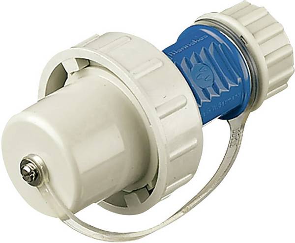 MENNEKES 10828 Stekker met randaarde Kunststof Waterdicht 230 V Wit, Blauw IP68