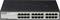 'D-Link Gigabit Switch, Model DGS-1024D, met 24 Ethernet-poorten. Vooraan LED's voor poortactiviteit. Zwarte behuizing.'
