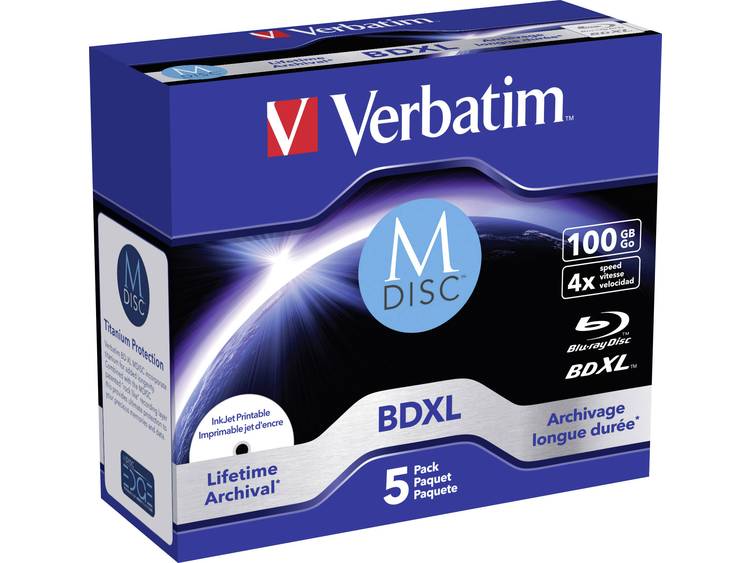 Verbatim M-DISC Verbatim BD-R 4X 100 GB INKJET PRINTABLE (43834)